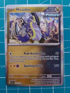 Pokemon Juego de Cartas Coleccionables Miraidon 121/162 Holo - Paquete de Fuerzas Temporales Fresco Casi Nuevo - Imagen 1 de 2