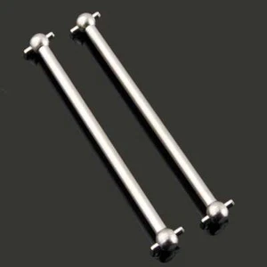 2PCS RC 06006 Silver Centre Front Dogbone 76mm For HSP Nitro 1:10 Buggy Truck - Photo 1/4