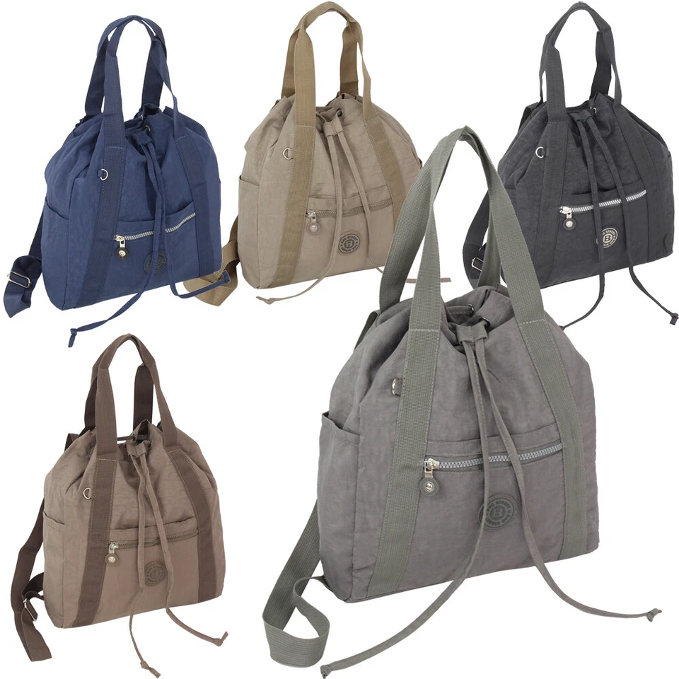 2 in 1 Rucksack Tasche Damen City Daypack sehr leicht Nylon bequem- in 6 Farben - Bild 1 von 4