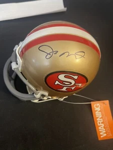 Joe Montana Autogramm Minihelm Oberdeck authentifiziert - Bild 1 von 4