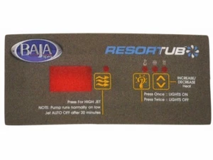 RESORTUB HOT TUB LABEL P1/BLANK/LT/T (BALBOA WATER - 80-0208-XA) - Picture 1 of 1