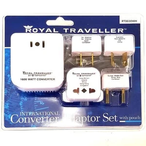 Royal Traveller RT0030WH International Converter Adaptor Set by Samsonite - Picture 1 of 2