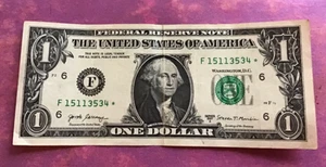 2017A DOLLAR BILL STAR NOTE F 1511 3534* - Picture 1 of 2
