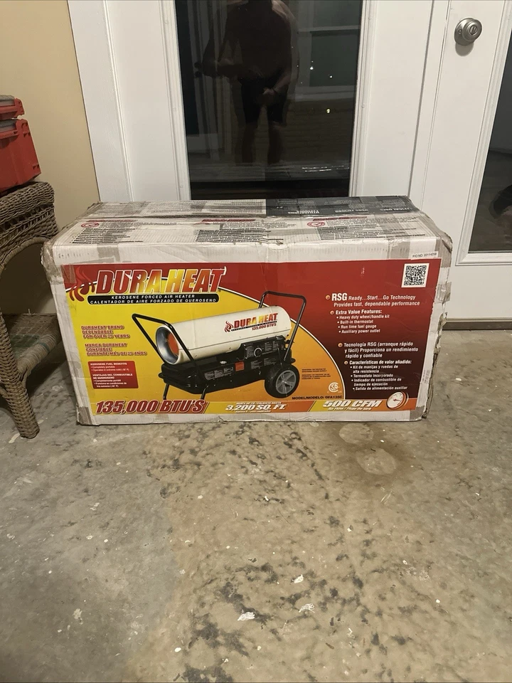 Aquecedor de ar forçado querosene Dura Heat DFA135C, portátil, 135.000-BTU - Quantidade 1 - Imagem 1 de 1