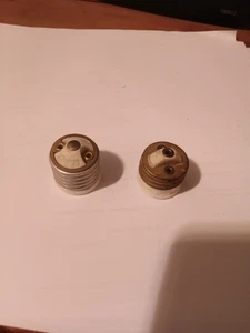 Two Vintage Ceramic Electric Adapters From Regular Socket To Small Socket... - Picture 1 of 5