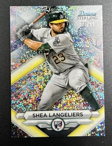 2023 Bowman Sterling - Rookies Shea Langeliers #BSR-33 rifrattore a macchie /99... - Foto 1 di 2
