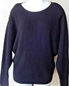Express Black Rib Knit Stretch Dolman Sleeve Pullover Sweater Size M NEW W Tags - Picture 1 of 7