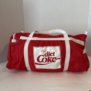 Borsone vintage anni 90 Enjoy Diet Coca Cola in nylon lungo 23” - Foto 1 di 5