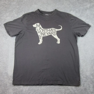 Рубашка мужская The Black Dog Marthas Vineyard размер XL серая винтажная коллекция Destination - Изображение 1 из 4