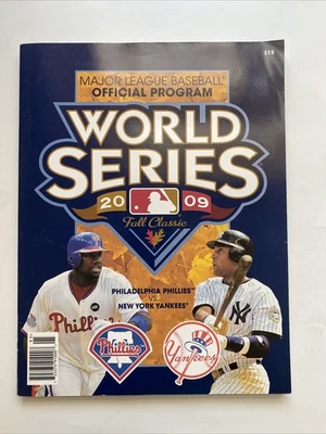 2009 New York Yankees Phillies Baseball World Series Derek Jeter Ryan Howard MLB - Image 1 of 2