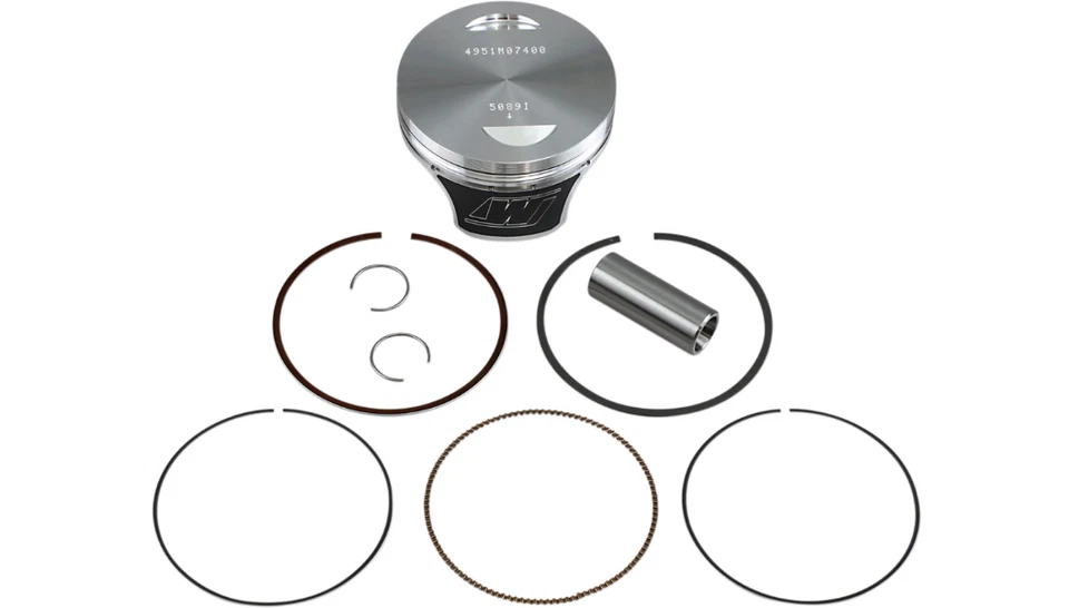 Kit de pistão 4951M07400 Wiseco 9.5:1 74.00/STD Yamaha XT250 13-23 - Imagem 1 de 1