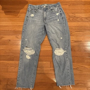 Garage Denim Mom Jeans Gr. 9/29 Distressed Raw Hem High-Rise Jeans gebraucht - Bild 1 von 10