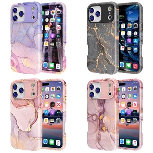 Individuelle Marmor Hülle für iPhone 13-17 - GW03 Set mit Schutzhülle und Folie - Bild 1 von 13