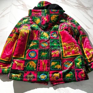 Versace Medusa Jacket Multicolor Size XL Vintage Rare Used From Japan - Picture 1 of 11