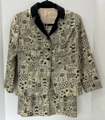 Conjunto de traje falda vintage de mujer eduardiana joven Foto 1 de 4