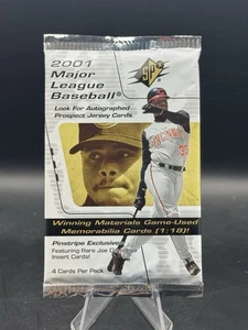 2001 Upper Deck SPx Baseball Sealed Pack - Ichiro RPAs! - Picture 1 of 2
