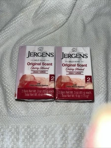 NEW! JERGENS (4-BARS) 3 Oz. (85 g) 🍒🫧 ●CHERRY ALMOND● Original Mild Soap🫧. - Picture 1 of 2