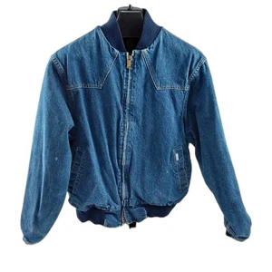 Vintage Carhartt Denim Flannel Men's Jacket Union Made Size L - Picture 1 of 10