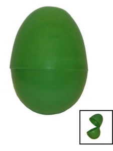 One Green 2.5" Plastic Easter Egg - Picture 1 of 1