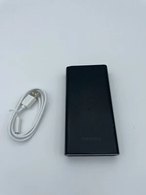 Insignia Power Bank 15,000 mAh Portable Charger Mobile  Black iPhone Android OEM - Image 1 of 4