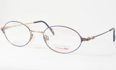 De colección ESCHENBACH 3782 30 Azul/Dorado ÚNICO RARO GAFAS TITANflex 51-19-135 Foto 1 de 4