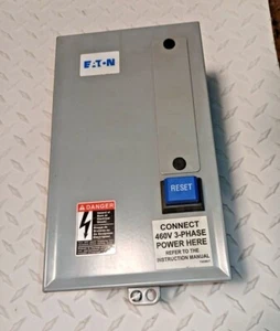 Eaton Enclosed Starter ECX09C1CAA 480V, W/ Reset, W/ Contactor and Relay, 6-10 A - Picture 1 of 3