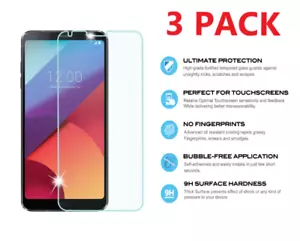 Paquete de 3 protectores de pantalla de vidrio templado premium para LG G6 - Imagen 1 de 3