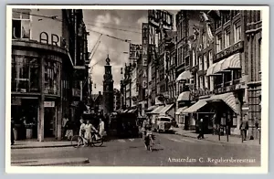 RPPC Amsterdam Reguliersbreestraat Postcard - C9 - Picture 1 of 2