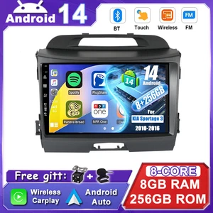 ✅8GB+256GB✅ Estéreo de coche para KIA Sportage 3 2010-2016 Android 14 Car Play navegación por satélite - Imagen 1 de 18