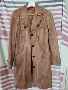 Ledermantel Gr 38 Cognac - Bild 1 von 1