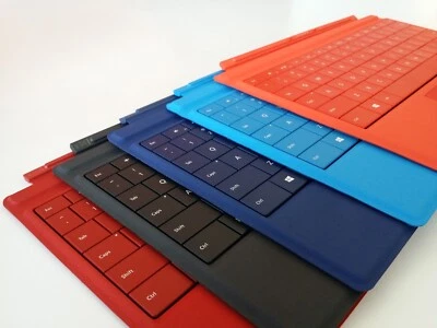 Genuine Microsoft Surface 3 Backlighting Type Cover Keyboard Black Red Very Good - Image 1 of 4