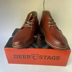 Deer Stags Ballard Big Kid Dress Shoes Lace Up Chukka Boots Kids Teen Size 1 - Picture 1 of 12