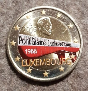2 Euro 2016 LUXEMBURG -50 Jahre Großherzogin Charl. Brücke- bankfrisch in Farbe - Bild 1 von 1
