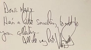 ¡Ayuda de los Beatles! Tarjeta de autógrafo firmada del actor de cine HDN MMT Victor Spinetti - Imagen 1 de 5