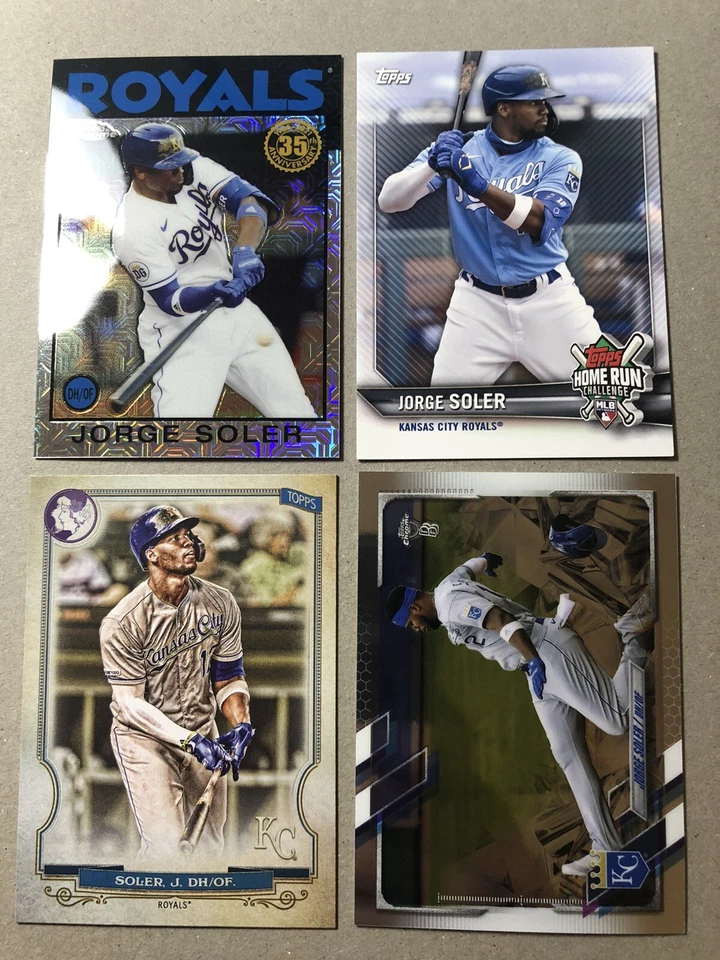 2021 Topps Chrome Ben Baller Jorge Soler lot 4 cards world series mvp braves kc - Image 1 of 1