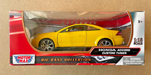 2003 Honda Accord Custom Tuner Yellow by Motormax 1:18