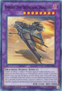 Sprind the Irondash Dragon x3 BLVO-EN038 YuGiOh! Common - Picture 1 of 1