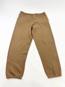 Vintage Hanes Sweatpants Mens Large Brown Fleece Lined Premium Weight - Picture 1 of 10