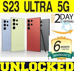 SAMSUNG GALAXY S23 ULTRA 5G S918U1 256GB│ 512GB (FACTORY UNLOCKED) ⚫️⚪️🟢 ❖O/B❖ - Picture 1 of 13