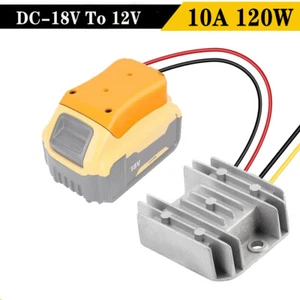 10A 120W Step Down DC Voltage Converter For Dewalt 18V to 12V Battery Dock Power - Picture 1 of 9