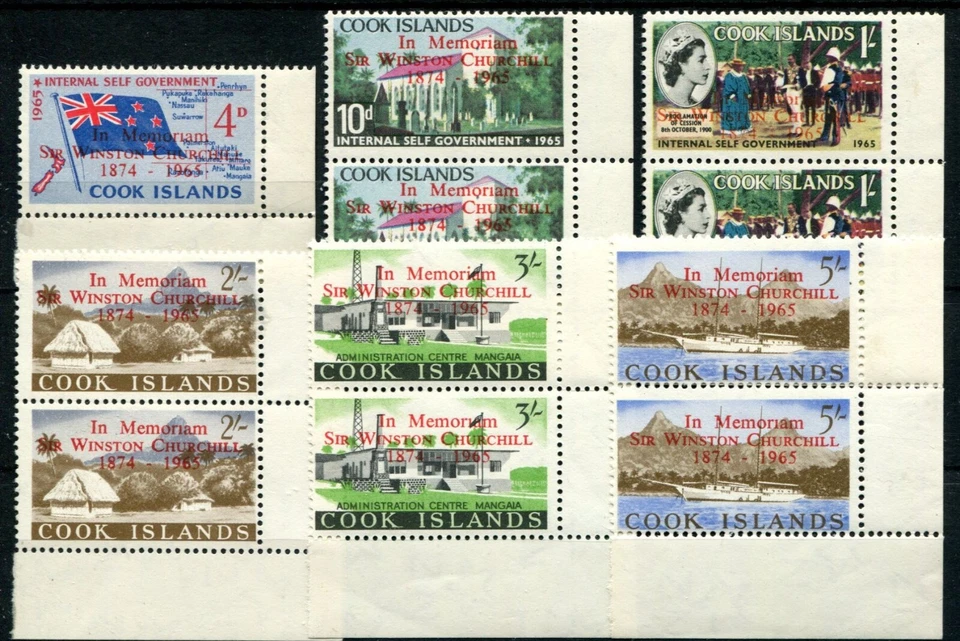 COOK ISLANDS 1966 CHURCHILL FALTA PUNTO EN "i" EN MEMORIA R6/10 MNH Foto 1 de 1