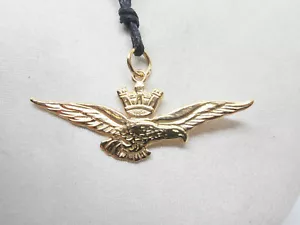 Aeronautica Militare Italiana : Ciondolo in Oro Giallo 18 Kt (750) - Brevetto - - Bild 1 von 6