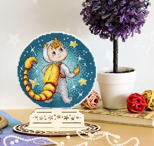 Zodiac Signs. Scorpio SR-701 Plastic Canvas MP Studia Counted Cross Stitch Kit - Picture 1 of 5