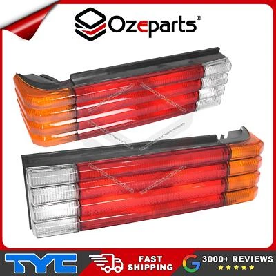 Set Pair LH+RH Tail Light Rear Lamp Amber For Ford Falcon XE 1982~1984 Sedan - Image 1 of 4
