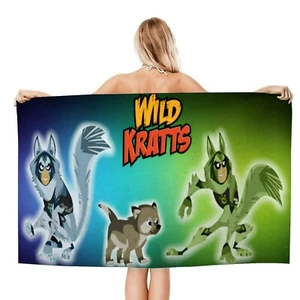 Wild Kratts Gifts Beach Towel for Women Girl Or Boy Birthday  30.7"*51.2" - Picture 1 of 7
