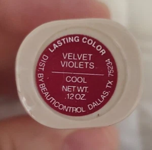 NOS Sealed BeautiControl Lasting Color Lip Color VELVET VIOLETS Cool - Picture 1 of 2