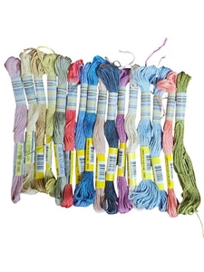 Sullivans Embroidery Floss Lot of 16 Skeins Cross Stitch Various Colors New - Picture 1 of 5