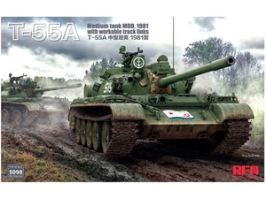 Rye Field Model - T-55A Medium Tank Mod. 1981 With Workable Track Links 1/35 R - Picture 1 of 10