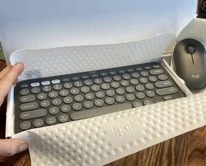 NEW Logitech Pebble 2 Combo for Mac Wireless Keyboard and Mouse, Tonal Graphite - Picture 1 of 3