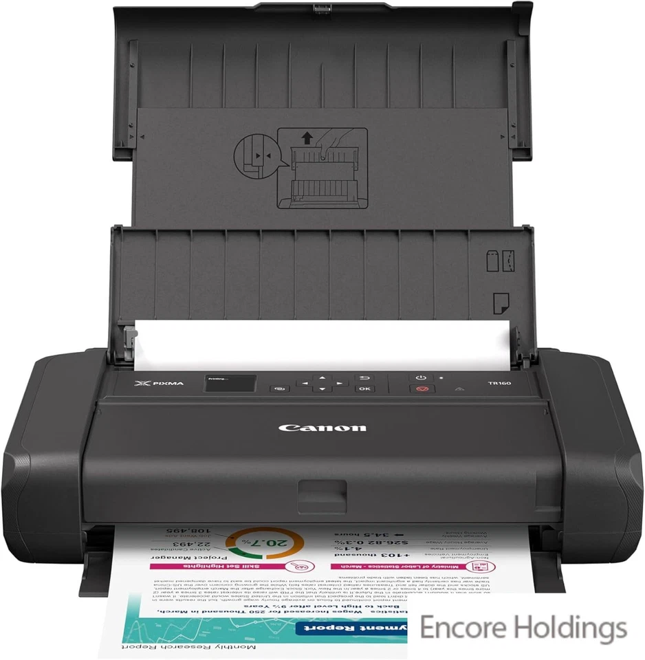 Canon PIXMA TR160 Portable Wirless Inkjet Printer - Black - 4800 x 7069C002 - Image 1 of 1